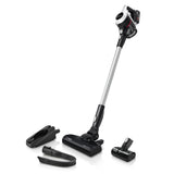 Bosch Akku-Staubsauger Unlimited 6 BKS611MTB, kabellos, beutellos, leicht, hohe Saugleistung, lange Laufzeit, Fugendüse, alle Bodenarten, weiß.